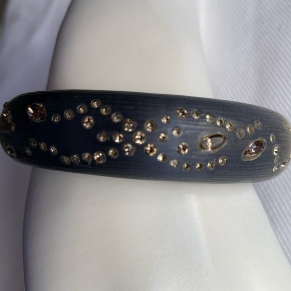 NWOT ALEXIS BITTAR BRACELET   BLUE with RHINESTONES. - Picture 3 of 7